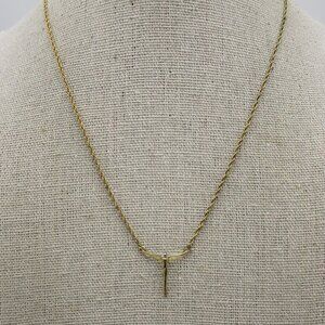LAVAGGI Petite Gold Angel Of Reconciliation Necklace 19 In Gold Plate 925 Silver